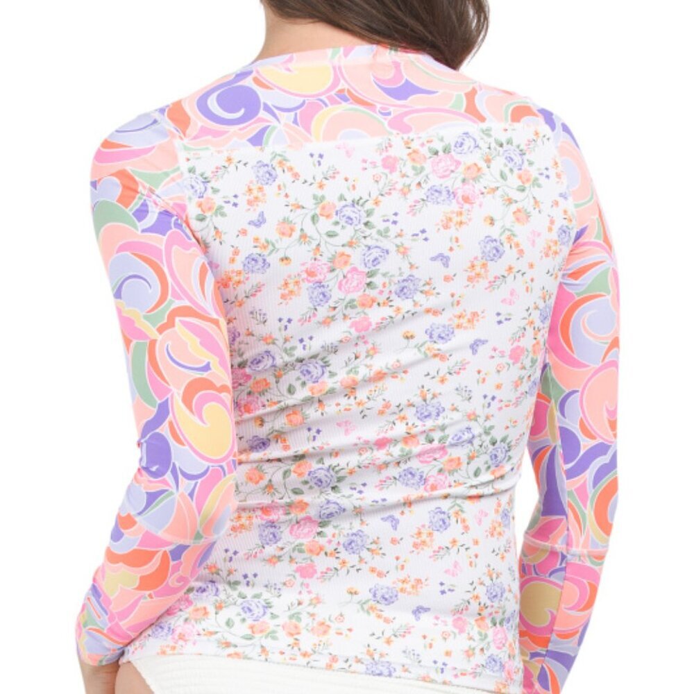 NWT Maaji Wome's Rashguard Long Sleeves Floral Size Small - Picture 2 of 3
